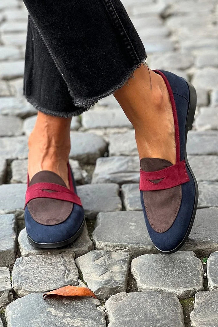 Esther | Mocassins élégants à bout rond et petit talon