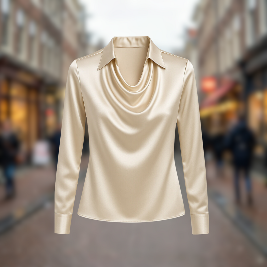 Fiona | Blouse en Satin Élégante