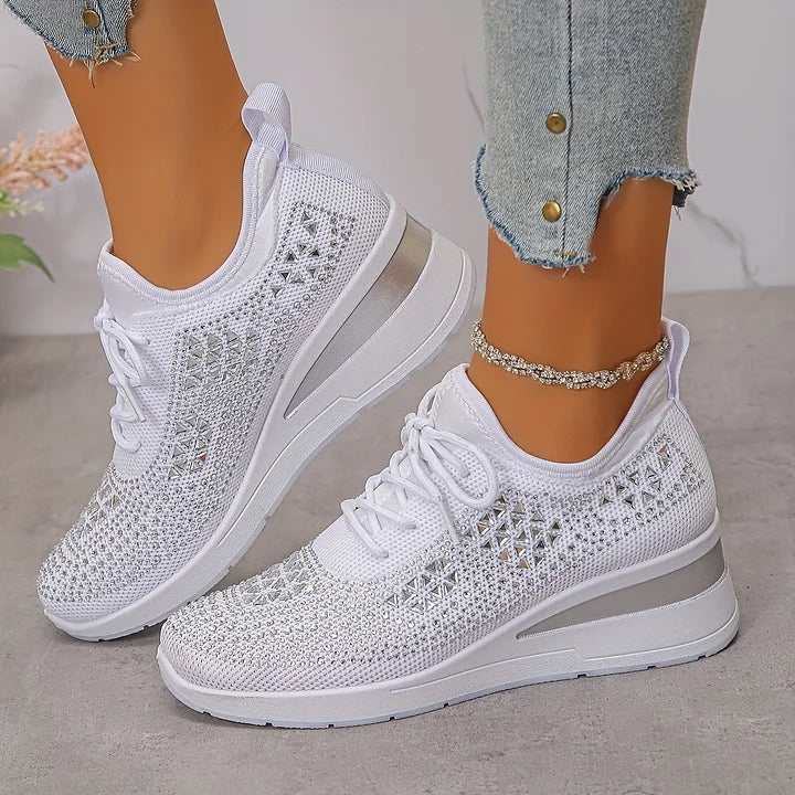 Clara | Baskets orthopédiques avec strass scintillants