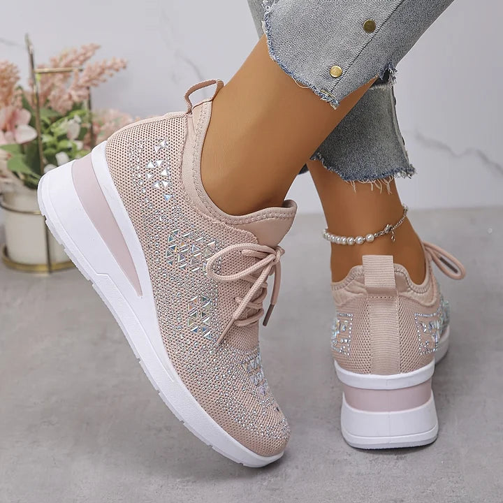 Clara | Baskets orthopédiques avec strass scintillants