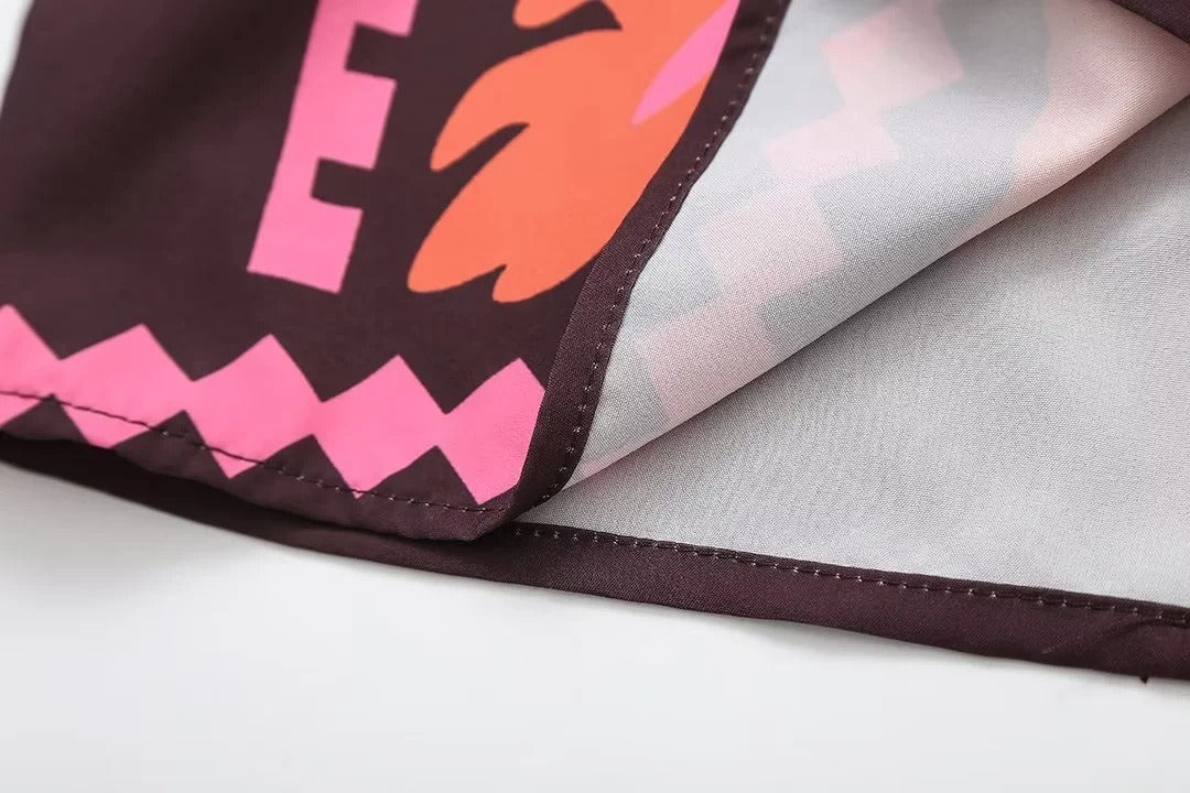 Katia - Ensemble imprimé Top et Jupe