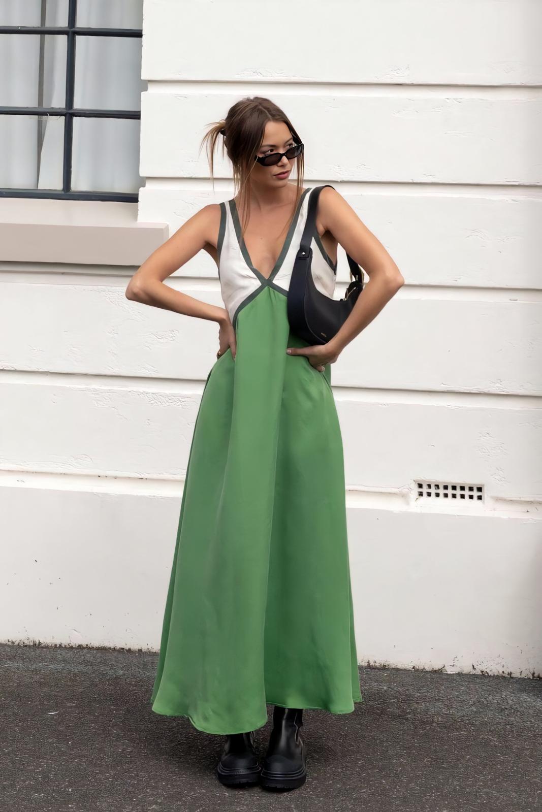 Elena - Robe Midi sans manches