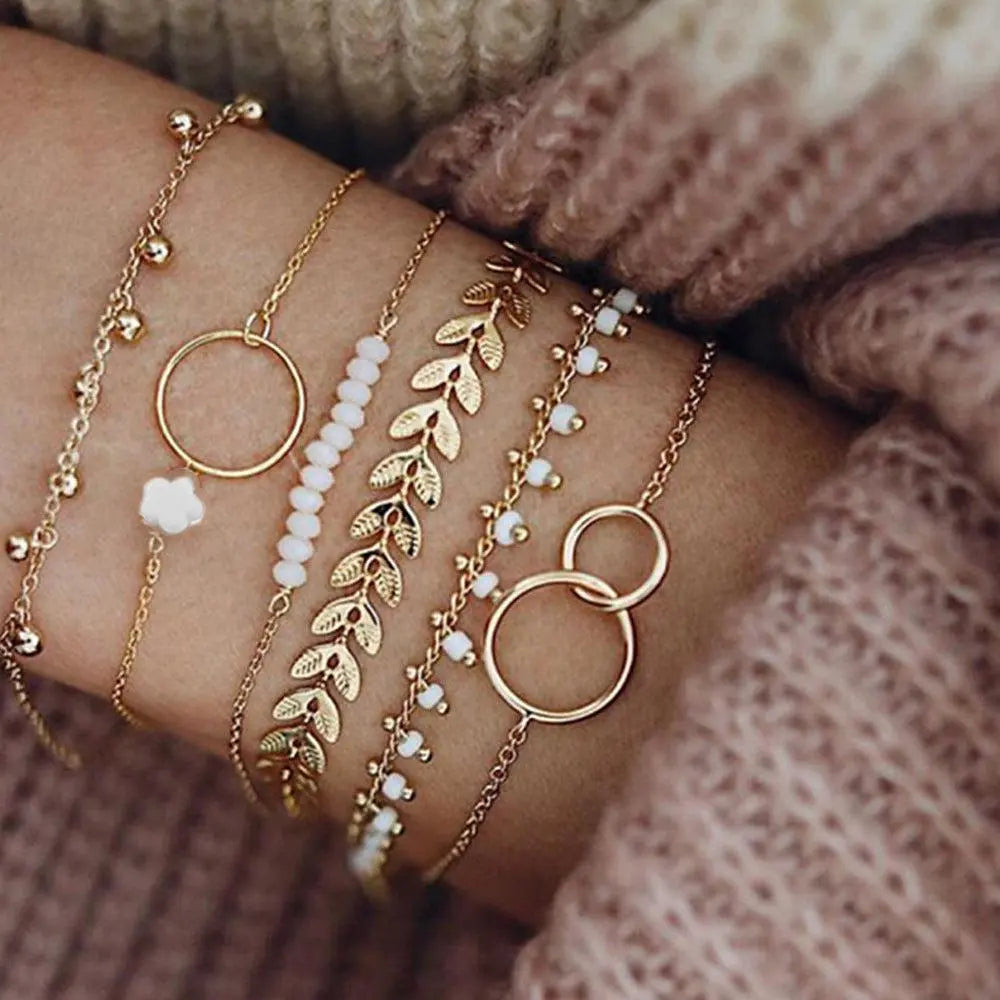 Soléa™ | Coffret de bracelets bohèmes dorés