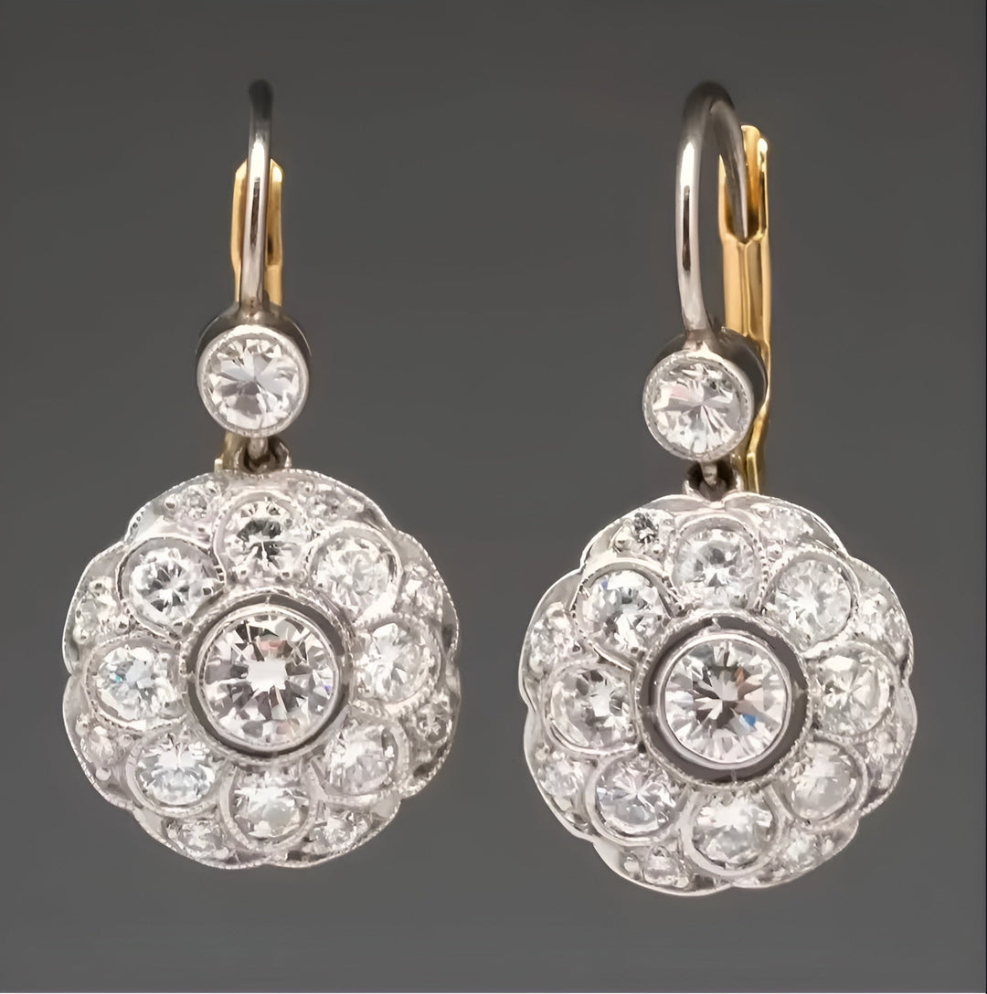 Juliette™ | Boucles d’oreilles vintage en cristal