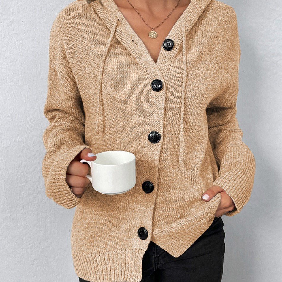 Ariella | Cardigan à Capuche et Boutons