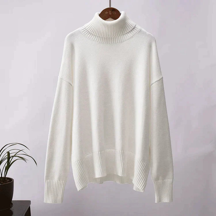 Pull Amélie Col Roulé Oversize En Coton