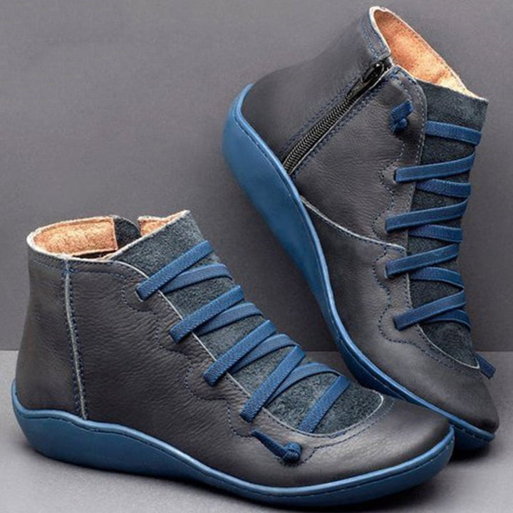 Ella | Bottes confortables en cuir offrant un soutien de la voûte plantaire