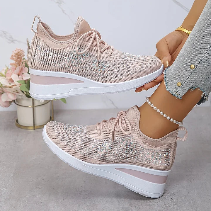 Clara | Baskets orthopédiques avec strass scintillants