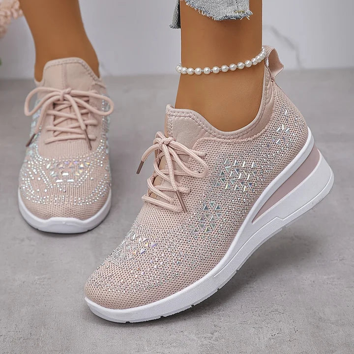 Clara | Baskets orthopédiques avec strass scintillants