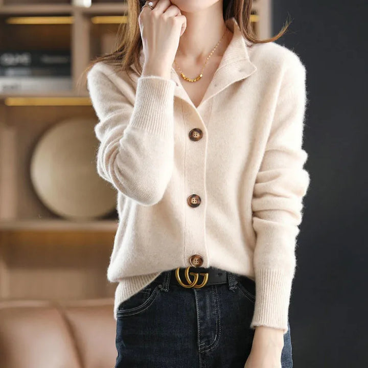FEDERICA™ | CARDIGAN DOUX AVEC FERMETURE À BOUTONS