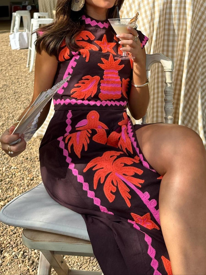 Katia - Ensemble imprimé Top et Jupe