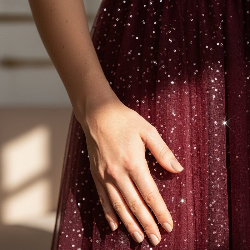 🎄 Remise temporaire de 50 % 👗 Ensemble femme avec haut à paillettes et jupe en tulle – un superbe ensemble deux pièces, élégant et scintillant ✨